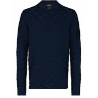 Stone Island Shadow Project Suéter de jacquard e algodão - Azul