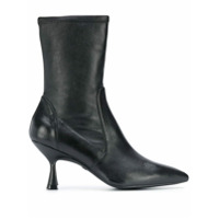 Stuart Weitzman Ankle boot Nappa com bico finp - Preto