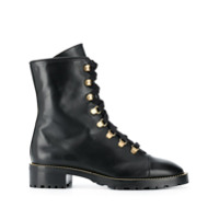 Stuart Weitzman Bota Kolbie com amarração - Preto