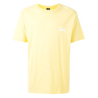 Stussy Camiseta mangas curtas com estampa de logo - Amarelo