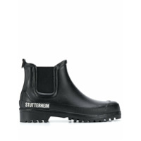 Stutterheim Bota chelsea chunky com estampa de logo - Preto