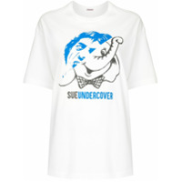 Sueundercover graphic print short-sleeved T-shirt - Azul