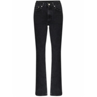 Sunflower Calça jeans reta com cintura alta - Preto