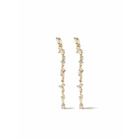 Suzanne Kalan 18kt yellow gold Sparkler flexible diamond dangler earrings