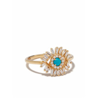 Suzanne Kalan Anel Evil Eye de ouro 18k - Dourado