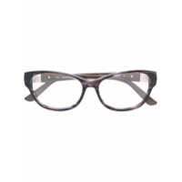 Swarovski Eyewear Armação de óculos gatinho - Marrom