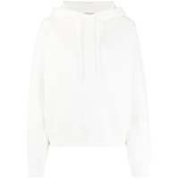 T By Alexander Wang Blusa de moletom com capuz e logo nas mangas - Branco