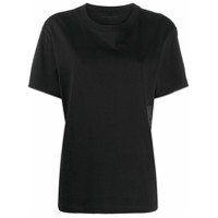 T By Alexander Wang Camiseta lisa com decote careca - Preto