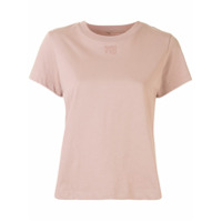 T By Alexander Wang logo embroidered T-shirt - Rosa