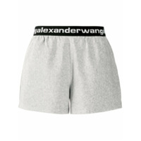 T By Alexander Wang Short com logo no cós - Cinza