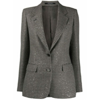 Tagliatore Blazer abotoamento simples com padronagem pied-de-poule - Cinza