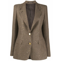 Tagliatore Blazer abotoamento simples com padronagem pied-de-poule - Marrom