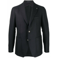 Tagliatore Blazer com broche na lapela - Azul