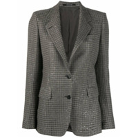 Tagliatore Blazer mangas longas com padronagem xadrez - Preto