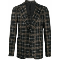 Tagliatore Blazer xadrez com abotoamento - Preto