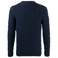 Tagliatore long sleeve chunky knit jumper - Azul