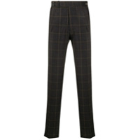 Tagliatore plaid-check wool trousers - Cinza