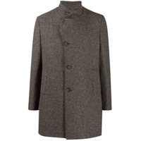 Tagliatore textured single-breasted coat - Preto