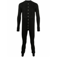 Takahiromiyashita The Soloist Macacão com detalhe de botões - Preto