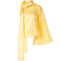 Taller Marmo Blusa Sant Ferran com detalhe de laço - Amarelo