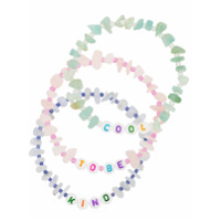 Tbalance Crystals Pulseira Cool To Be Kind com pedra preciosa - Estampado