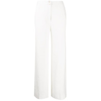Temperley London Calça flare pantalona - Branco