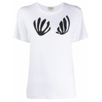 Temperley London Camiseta com estampa de concha - Branco