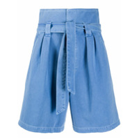 Temperley London Short jeans clochard Fontana com cintura alta - Azul