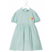 The Animals Observatory Vestido com babados na gola - Azul