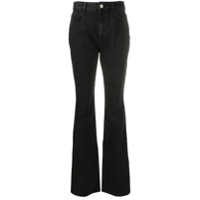 The Attico Calça jeans flare com cintura alta - Preto