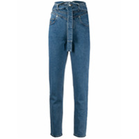 The Attico Calça jeans skinny cintura alta azul