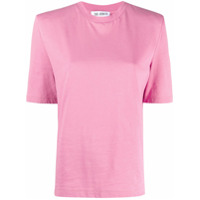 The Attico Camiseta Bella com detalhe matelassê nos ombros - Rosa