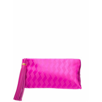 The Attico Clutch texturizada com zíper - Rosa