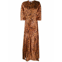 The Attico Vestido de festa com estampa de leopardo - Preto