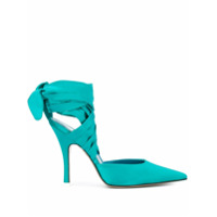 The Attico wrap-around stiletto pumps - Azul