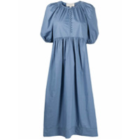 The Great. Vestido Ravine com abotoamento - Azul