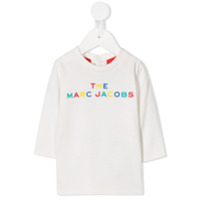 The Marc Jacobs Kids Blusa decote careca com estampa de logo - Branco