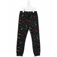 The Marc Jacobs Kids Calça esportiva com estampa de logo - Preto