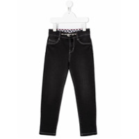 The Marc Jacobs Kids Calça jeans slim cintura média - Preto