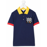 The Marc Jacobs Kids Camisa polo com logo - Azul