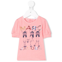 The Marc Jacobs Kids Camiseta com aplicação de logo em paetês - Rosa