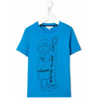 The Marc Jacobs Kids Camiseta com estampa de cartoon - Azul