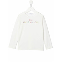 The Marc Jacobs Kids Camiseta com logo de strass - Branco