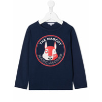 The Marc Jacobs Kids Camiseta de algodão com estampa The Mascot - Azul
