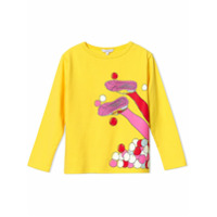 The Marc Jacobs Kids Camiseta mangas longas com estampa - Amarelo