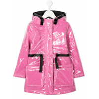 The Marc Jacobs Kids Casaco de PVC com sobreposição - Rosa
