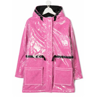 The Marc Jacobs Kids Casaco envernizado com zíper - Rosa