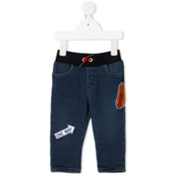 The Marc Jacobs Kids multiple patch trousers - Azul