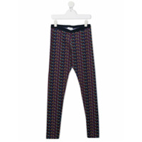 The Marc Jacobs Kids TEEN all-over logo trousers - Azul