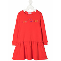 The Marc Jacobs Kids Vestido com estampa de logo - Vermelho